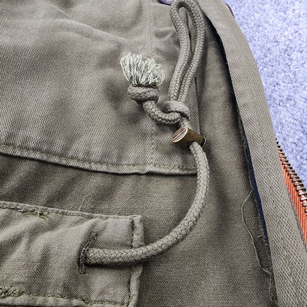 Lucky Brand Vest Womens XS Green Full Zip Button Military Style Cargo Pockets - Picture 10 of 16